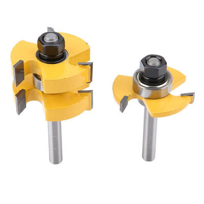 

Greensen 2pcs 8mm Shank Woodworking Frame Door Floor Rail & Stile Cemented Carbide Router Bit