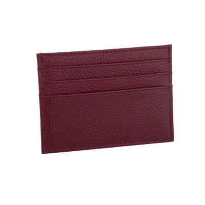 

Wholesale Real Cow Leather ID Card Holder Multi Slot Slim Credit Cash Pocket Mini Travel Bank Business Wallet Case For Men Women