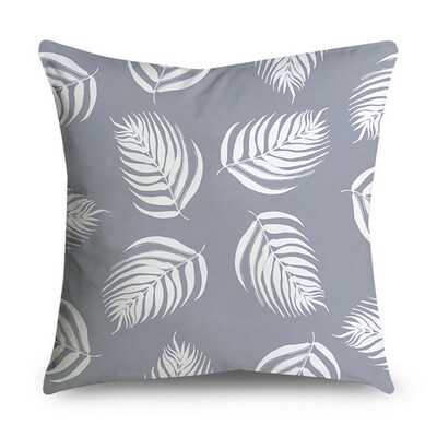 

Cushion Cover Throw Pillowcase Pattern Grey Retro Geometric Print 45 X 45cm
