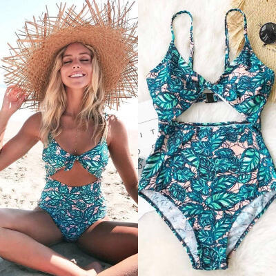 

Women One-Piece Swimsuit Beachwear Swimwear Push-up Monokini Bikini Bathing