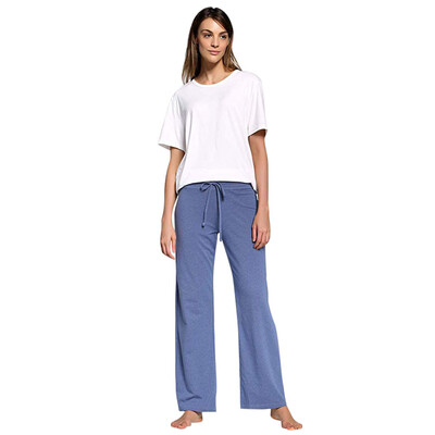 

Tailored Womens Casual Stretch Cotton Pajama Pants Simple Women Sport Yoga Solid Pants