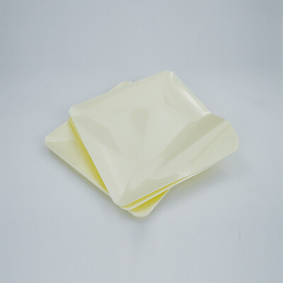 

JINLILAI Individually packaged small square plate Disposable tableware Cake plate Dessert plate 6784