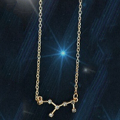 

12 Constellation Crystal Rhinestone Alloy Horoscope Bracelets for Women Girls Wedding Party Accessories Gift