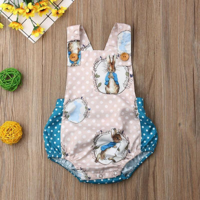 

Toddler Baby Boys Girls Easter Rabbit Romper Bodysuit Jumpsuit Outfit Sunsuit