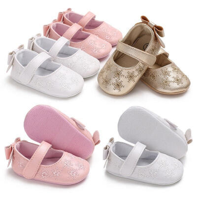 

Cute Princess Baby Kids Girls Leather Shoes Toddler Moccasin Soft Crib Shoes 0-18 M