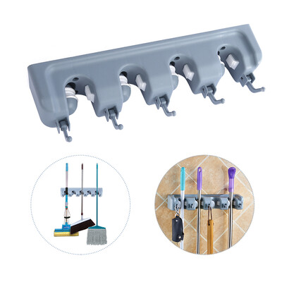 

Wall Mounted Mop Storage Rack Broom Hanger Cleaning Tool Organizer