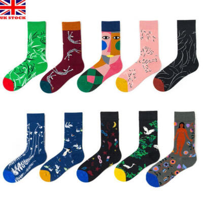 

Men Unisex Combed Cotton Socks Funny Animal Fruit Casual Fashion Breathable Sock