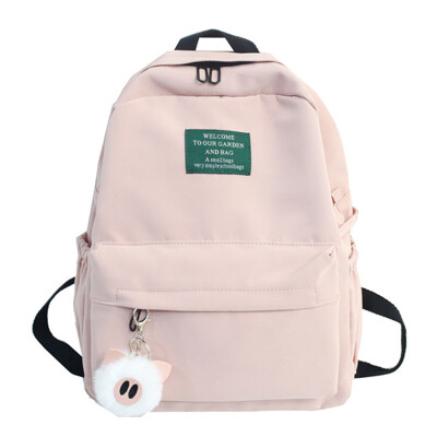 

Ins style schoolbag female Korean version of college students backpack high school tide brand ancient feeling campus to build two