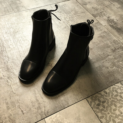 

Fairy wind Martins female British wind new autumn European&American street fashion temperament thick with motorcycle boots