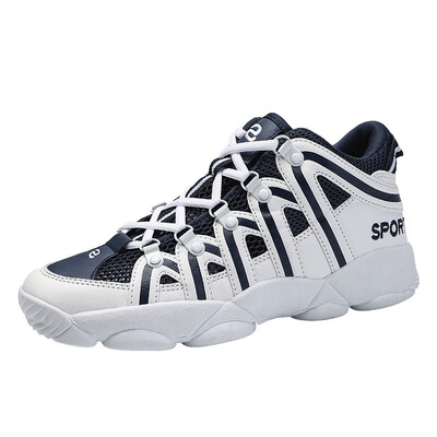 

Couple high basketball shoes men running mesh shoes girls mesh sports shoes