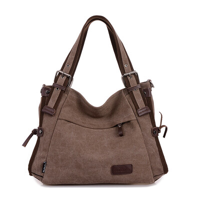 

Canvas bag ladies single shoulder fashion trend 100 recreational retro bag handbag inclined large fashion bag