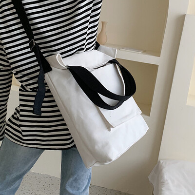 

Sen Department girl Messenger bag handbag 2019 new tide canvas bag fashion shoulder bag large capacity wild bag bag