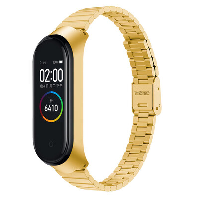 

〖Follure〗For Xiaomi Mi Band 4 Stainless Steel Wristband Metal Case Ultrathin New Strap