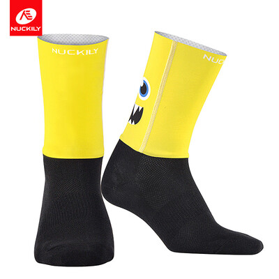 

NUCKILY Unisex Sublimation Printing Socks Cotton Sole Socks Unique Graphic Happy Riding Sock Running Sock&Cycling Sport Sock