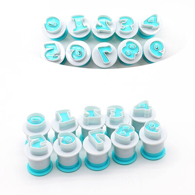 

Number Letters Cake Mould Fondant Craft Cookies Plunger Decorating Tools