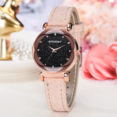 

RM Fashion Simple Without Numeral Scale Starry Dial Dial Quartz Female Watch