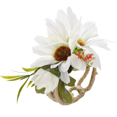

Artificial Flower Twine Wristband Bracelet Wedding Garland Photography Decor