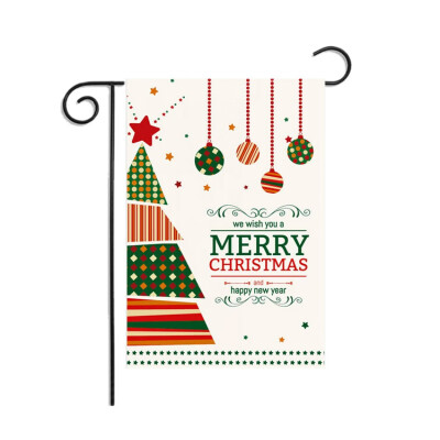 

Cute Christmas Garden Flag Printed Decorative Hanging Banner For Outdoor Yard Lawn Patio Porch Decor 2020 New Year