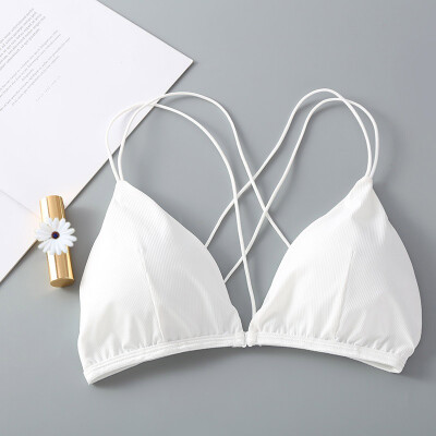 

Sexy Thin Belt Front Buckle Gathered Beautiful Back Straps Camisole