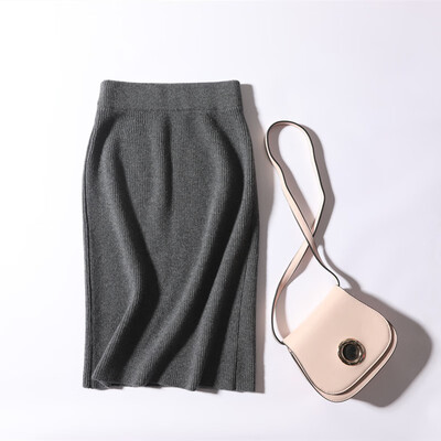 

QIANMUCHUN Womens Wool Skirt Fashion Slim 6041