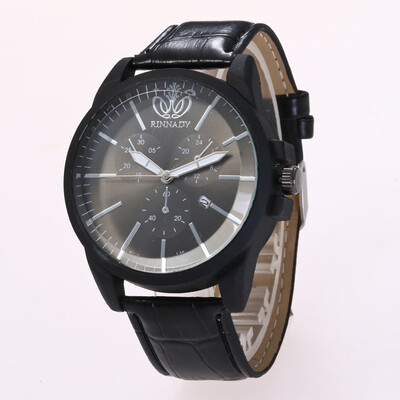 

New belt watch light version calendar quartz watch