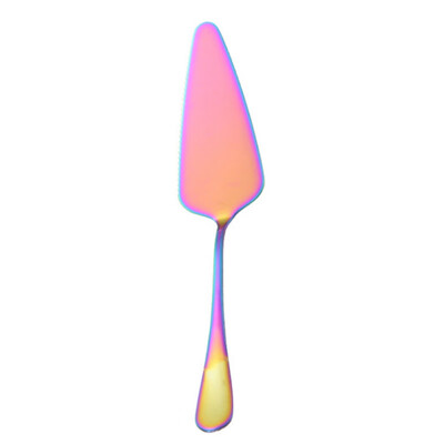 

High-end Cake Shovel Stainless Steel Birthday Cake Knife Titanium Rose Gold Bright Black Baking Tools