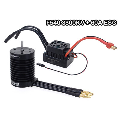 

Tailored SURPASS F540 3300KV Waterproof Brushless motor&60A ESC For 110 RC Truck