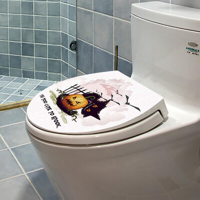 

〖Follure〗Hallowmas Toilet Seat Wall Sticker Decals Vinyl Art Wallpaper Removable Decor