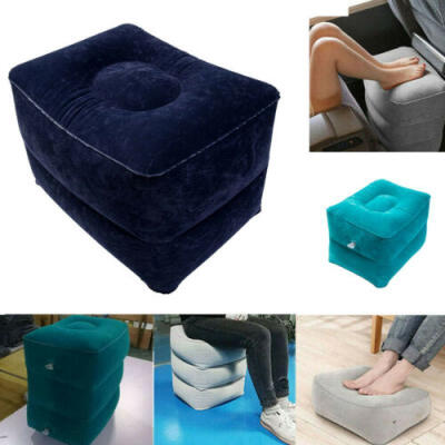 

USA Inflatable Travel Footrest Leg Foot Rest Travel Pillow Pad Kids Bed Portable