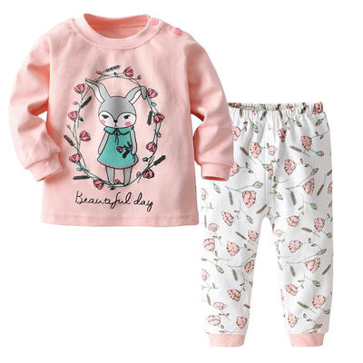 

Children Thermal Underwear Set Warm Round Neck Shoulder Buckle Boy Clothing