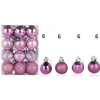 

Siaonvr 30mm Christmas Xmas Tree Ball Bauble Hanging Home Party Ornament Decor 24PC