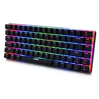 

AJAZZ AK33 82 Keys RGB Backlit Detachable USB Wired Mechanical Gaming Keyboard - Keyclick