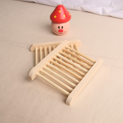 

〖Follure〗Natural Wood Soap Tray Holder Dish Storage Bath Shower Plate Home Bathroom Wash