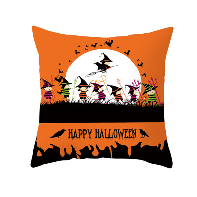 

〖Follure〗Halloween Ghost Witch Pumpkin Throw Pillow Case Magical Cat Cushion Cover Decor