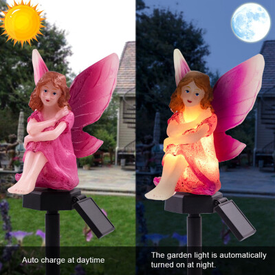 

Gobestart LED Garden Lights Solar LightsFlower Fairy And Bear Solar-Powered Lawn Lamp