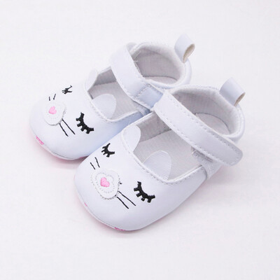 

Newborn Baby Girl&Boy Soft Shoes Soled Smiley Face Print Footwear Crib Shoes
