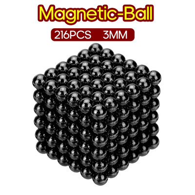 

216PCS Magnetic-Ball 3mm Building Toy Simple Design Office Adults Stress Relief Toys