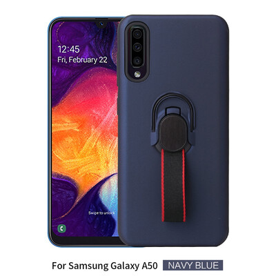 

Magnetic Car Mount Case Samsung Galaxy A50 Phone Ring Stand Case Samsung A50 SM-A505FNDS SM-A505FMDS Hybrid Armor TPU Cover
