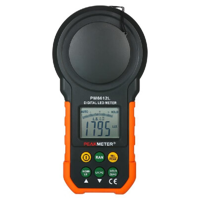 

PEAKMETER High Accuracy Digital Lux Meter LCD Display Handheld Illuminometer Luminometer Photometer Luxmeter Light Meter 0-200000