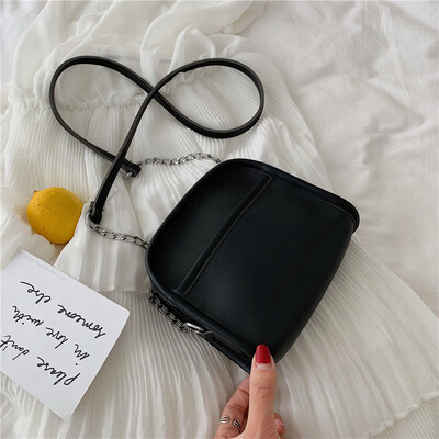 

Summer small bag handbags new 2019 France niche foreign wild single shoulder slung fashion chain saddle bag