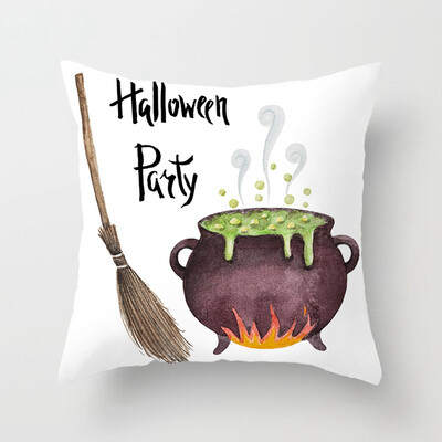 

New Halloween Pumpkin Pillow Case Waist Throw Cushion Cover Sofa Holiday Decoration Home Sofa Decor 17 Styles