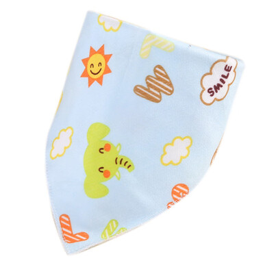 

Baby Bibs Boy Girl Cartoon Animals Water Absorb Bib Burp Cloth Triangle Soft Velvet Baby Saliva Towel Accessories