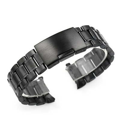

〖Follure〗24mm Stainless Steel Bracelet Watch Band Strap Straight End Solid Links