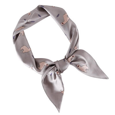 

Korean Women Girls Dot Printing Square Imitate Silk Scarf Kerchief 70x70cm