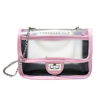 

Scrub Transparent PVC Messenger Shoulder Handbags Women Chain Crossbody Bag