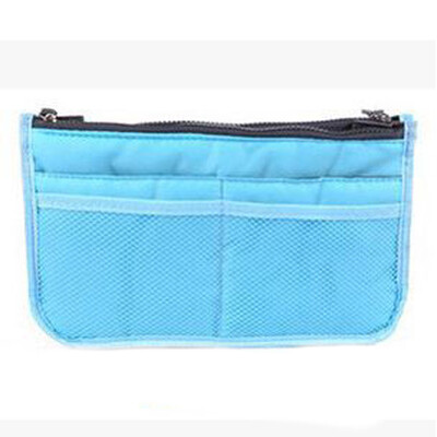 

〖Follure〗Portable Multifunction Dual Zipper Storage Bag Cosmetic Organizer Holder BU