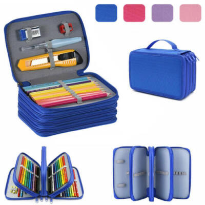 

Pencil Case Large Capacity Oxford Cloth 72 Holders School Stationery Storage Bag