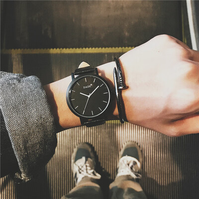

Waterproof simple personality black fashion leisure&handsome Korean version of boysteenage watches for senior high school