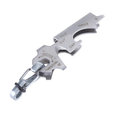 

EDCGEAR Multifunctional Stainless Steel Key Clip Corkscrew Camping Tool