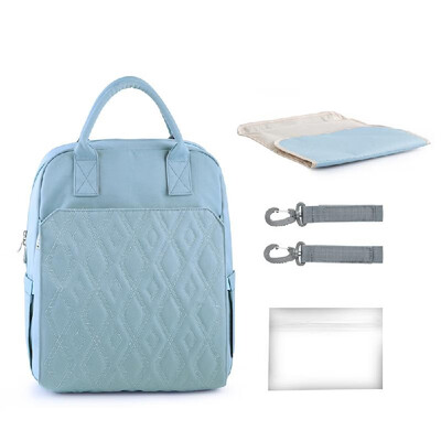 

Diaper Bag Backpack Large Capacity Multi-function Waterproof Polyester Baby Clothes Diaper Nappy Milk Powder Bottle Travelling Sto